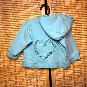 Ruffle 🩵 Heart Hoodie